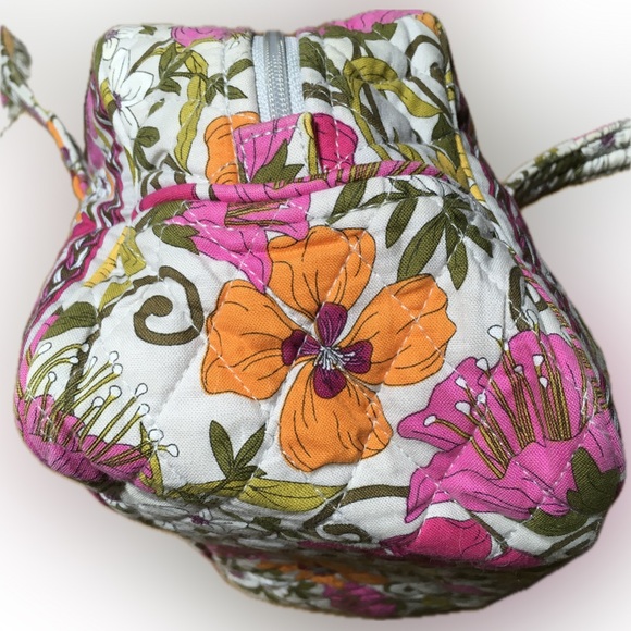 VERA BRADLEY RETIRED RARE Tea Garden Shoulder Bag w/ Card Holder Set EUC - Picture 8 of 14